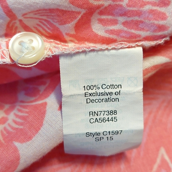 J. Crew floral embroidered popover top, size XS (runs big) - Picture 8 of 9